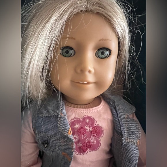 American Girl Doll with Blonde Hair and Pink Top - Picture 2 of 9